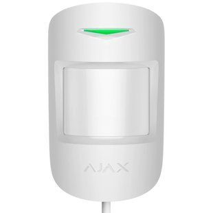 Ajax MotionProtect Plus Fibra white Дротовий сповіщувач руху 853 фото