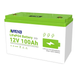 12V 100AH ​​LiFePO4 батарея 1.28Kwh 6000+ глибоких циклів, вбудований BMS 954 фото 1