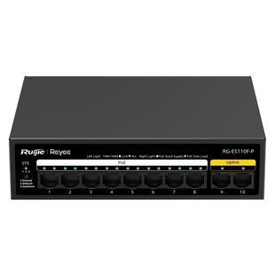 Ruijie Reyee RG-ES110F-P 10-портовий 10/100Мб некерований PoE 614 фото